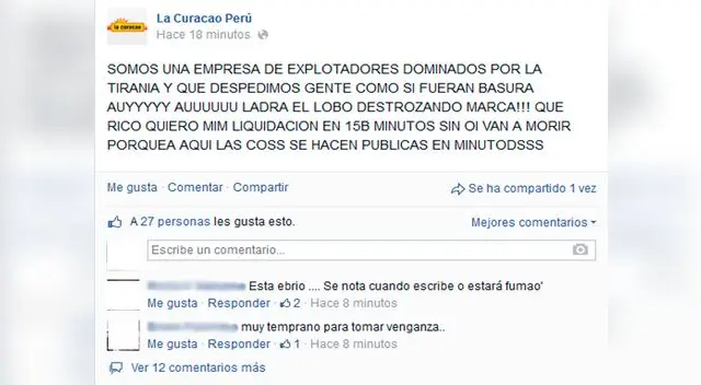 Facebook La Curazao se vio atacado por hacker.