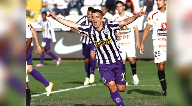 El festejo de su primer gol a León en Matute. El festejo de su primer gol a León en Matute.
