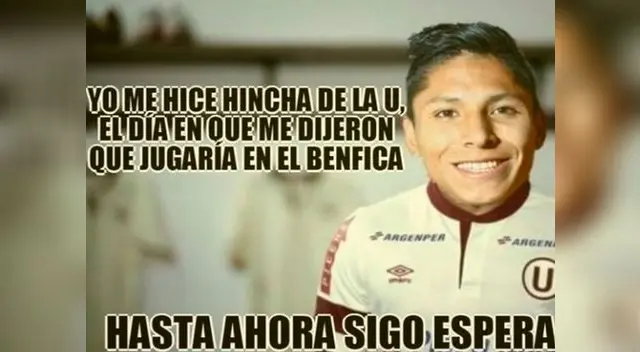 Raúl Ruidíaz, víctima de burlas. Raúl Ruidíaz, víctima de burlas.