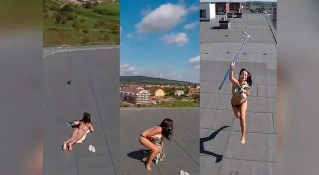 Esta mujer 'atacó' al drone que la captó desnuda en su azotea.