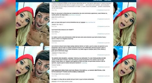 ASK de Patricio Parodi, fans le reclaman por Milett. 