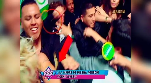 Este es el instante en que doña Mariluz le jaló el cabello a Geni Alves. No usó objetos punzocortantes. Este es el instante en que doña Mariluz le jaló el cabello a Geni Alves. No usó objetos punzocortantes.