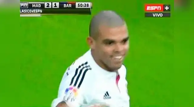 Pepe rompe el empate. Pepe rompe el empate.