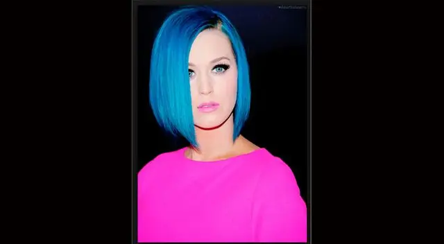 La californiana de ojos azules con pelo rosado, negro, rubio y verde, siempre bella.