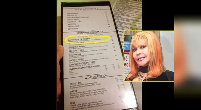 Bebida con nombre de la Tigresa del Oriente.