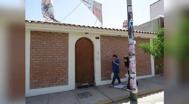 Vivienda de sus suegros en Arequipa, donde estuvo escondido.