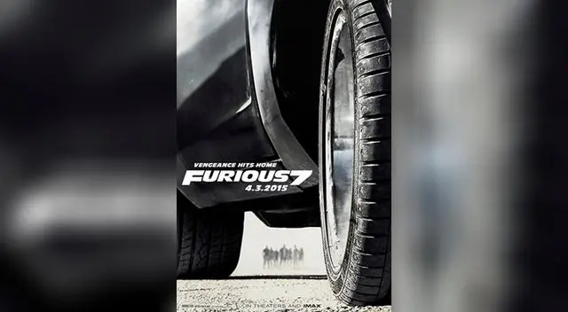 Póster oficial de 'Furious 7' Póster oficial de 'Furious 7'