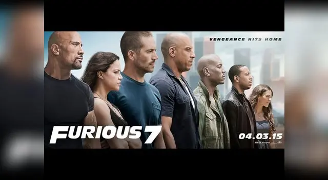 Poster oficial de 'Furious 7' con los protagonistas del filme. Poster oficial de 'Furious 7' con los protagonistas del filme.