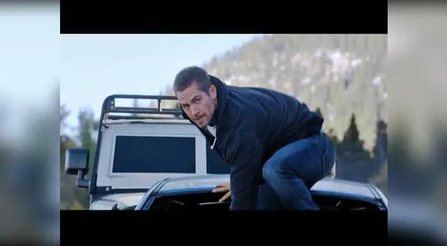 Captura del tráiler de 'Furious 7' con Paul Walker sobre un auto a punto de saltar. Captura del tráiler de 'Furious 7' con Paul Walker sobre un auto a punto de saltar.