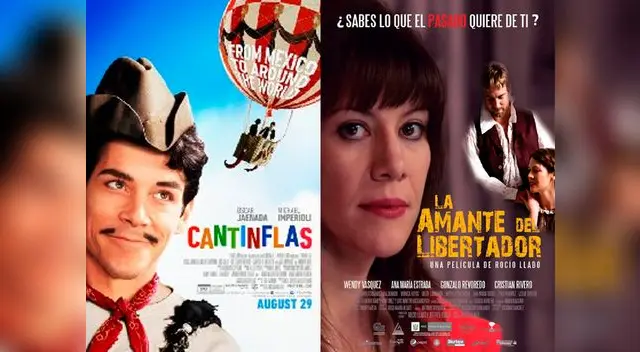 'Cantinflas' y 'La amante del Libertador' llegan hoy a la cartelera nacional
