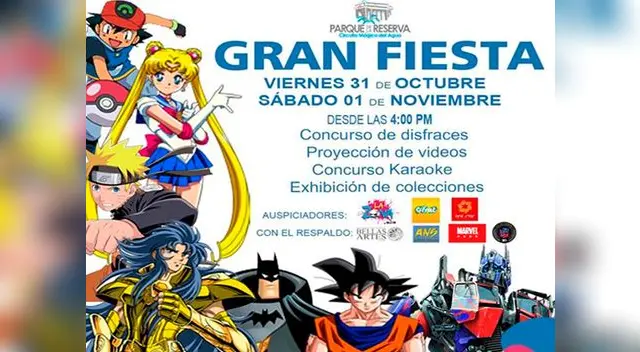 Este 31 de Octubre y 1 de Noviembre habrá presentación de bandas, desfile de disfraces, exposición de colecciones y mucho más en La Gran Fiesta Este 31 de Octubre y 1 de Noviembre habrá presentación de bandas, desfile de disfraces, exposición de colecciones y mucho más en La Gran Fiesta