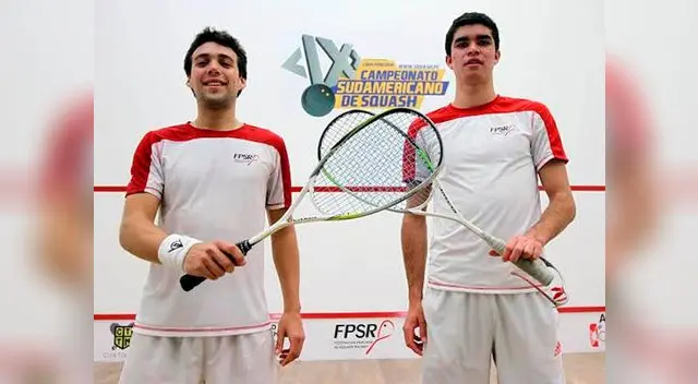 Diego Elías y Alonso Escudero se coronaron campeones en dobles del Sudamericano de Squash.