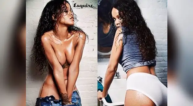 Rihanna y las fotos del sexy semidesnudo que protagonizó para la revista Esquire