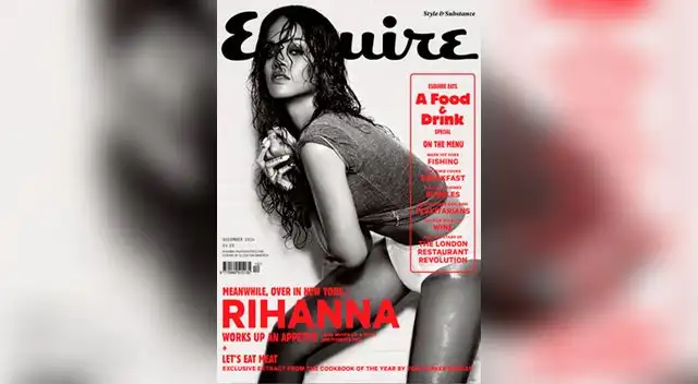Rihanna y las fotos del sexy semidesnudo que protagonizó para la revista Esquire