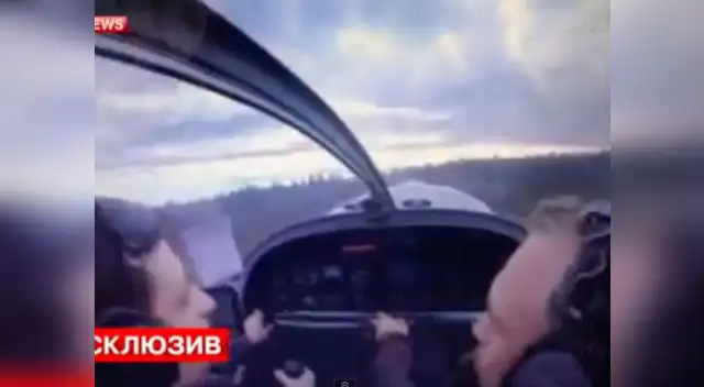 Un video muestra un accidente de avión visto desde la cabina del piloto