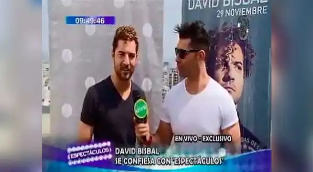David Bisbal feliz por participación en La Voz Perú.