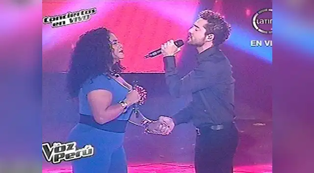 Eva Ayllón y David Bisbal cantaron juntos.