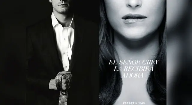 Dakota Johnson y Jamie Dorman protagonizaron afiches. Dakota Johnson y Jamie Dorman protagonizaron afiches.