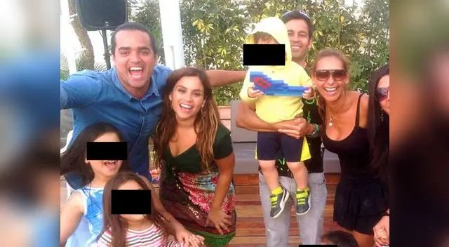 Franco Cabrera y Ethel reciben la bendición de Gisela.