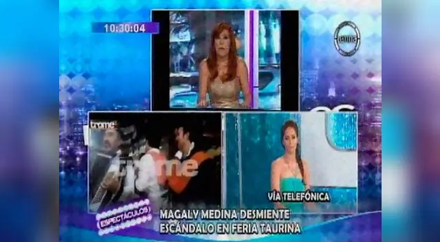 Magaly Medina desmintió haberle hecho una escena de celos a su ex el notario Alfredo Zambrano