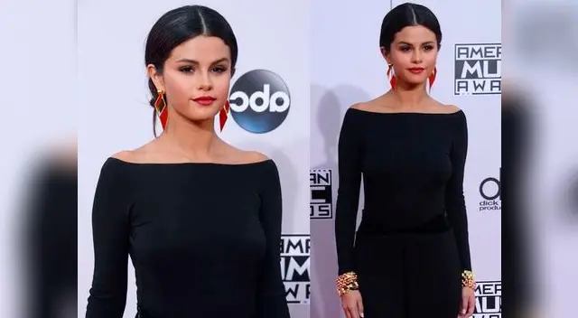Selena Gómez seductora en negro en los American Music Awards 2014