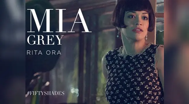Rita Ora como Mia Grey, hermanastra de Christian Grey en filme '50 sombras de Grey'