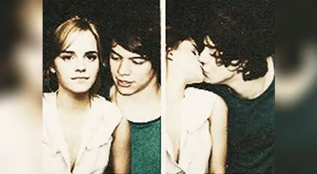 Fotomontaje elaborado por fans de Harry Styles y Emma Watson.