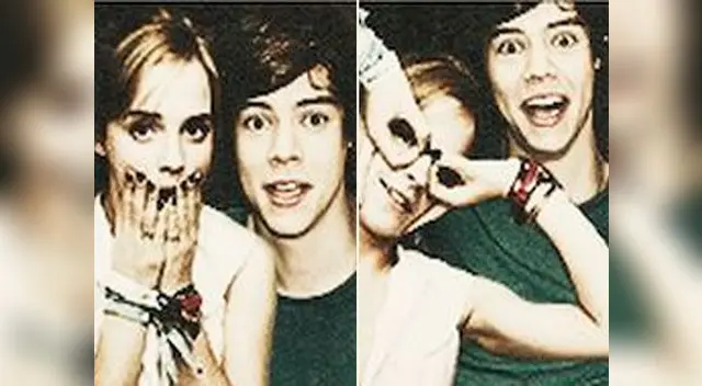 Fotomontaje elaborado por fans de Harry Styles y Emma Watson.