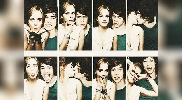Fotomontaje elaborado por fans de Harry Styles y Emma Watson.