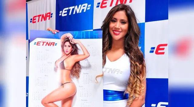 Melissa Paredes y su calendario. Melissa Paredes y su calendario.