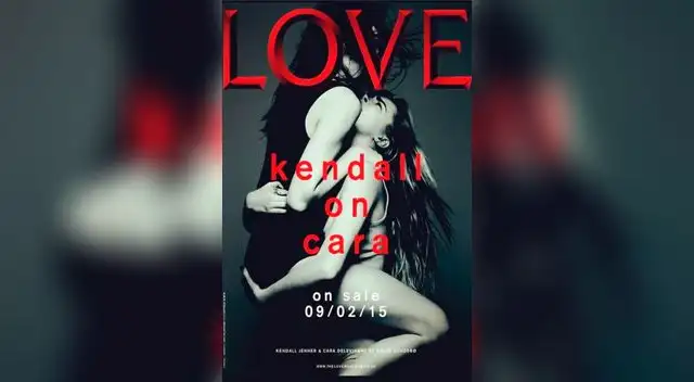 Kendall Jenner y Cara Delevingne captadas en sugerente pose.