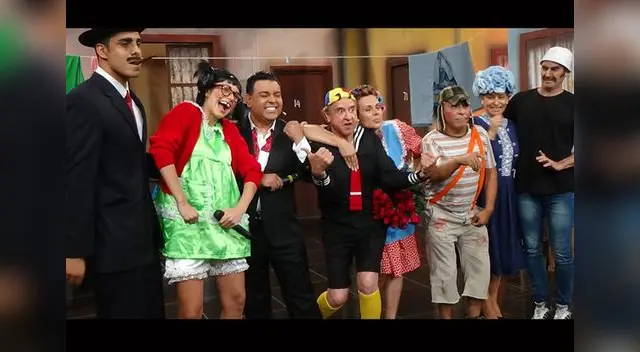 Nico, Darlene, Chibolín, Kiko, Susan, Silvia, Edwin y Pastrana, en Qué bonita vecindad. 