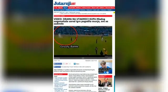 Impacto de rayo en Joao Contreras dio la vuelta al mundo con la prensa internacional.