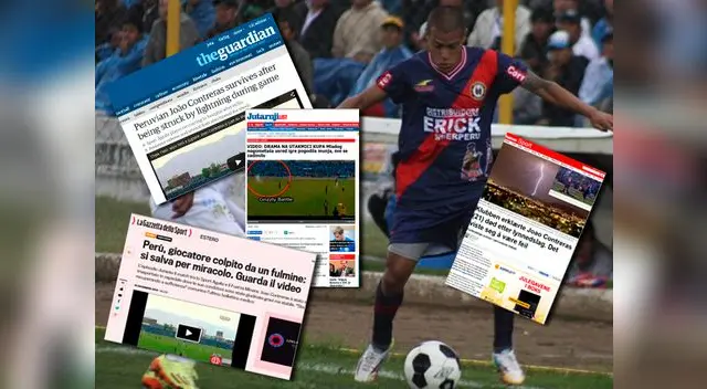 Impacto de rayo en Joao Contreras dio la vuelta al mundo con la prensa internacional.