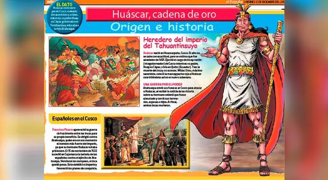 Huáscar, cadena de oro.