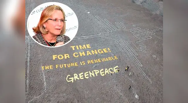 La incursión de los activistas significó un daño en los antiguos geoglifos.