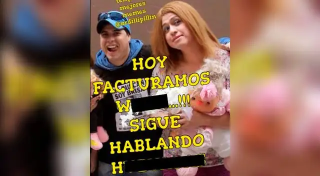 Memes critican a Andy V y Lourdes Sacín tras presentarse en programa de Magaly.