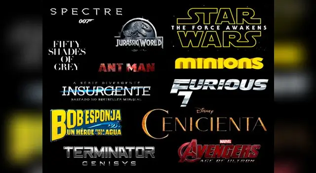 Este video recoplia algunos de los estrenos del 2015 en poco más de 3 minutos.