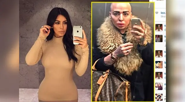 Jordan James Parke, el imitador de Kim. 