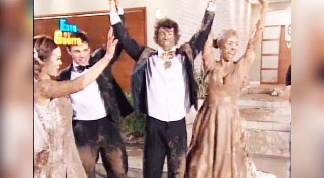 Nicola, Angie, Patricio y Sheyla recrearon boda de Joel y Fernanda. 