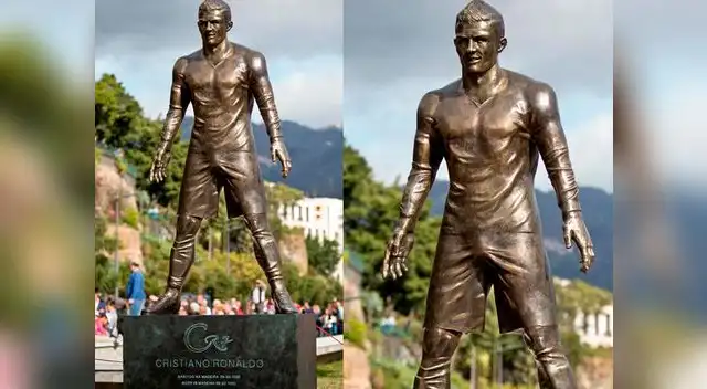 Está hecho por material de bronce.