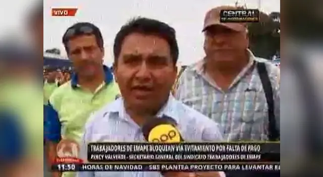 Trabajadores de Emape exigen el pago de sus salarios.