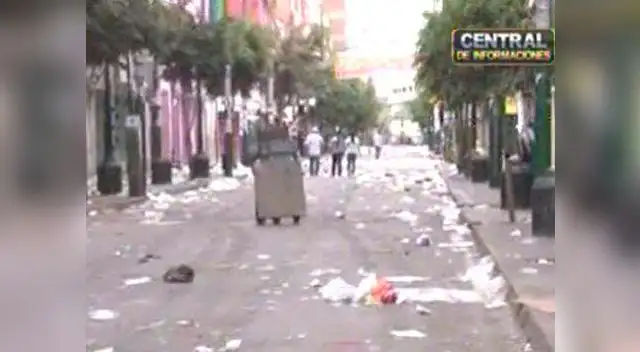 Gamarra y ex La Parada amanecieron con basura tras fiestas de Navidad ...