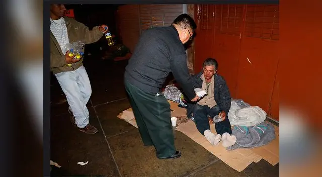 Indigientes se doblaron de felicidad con solidaridad del Arzobispado de Lima.