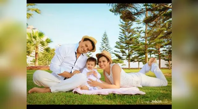 Maricielo Effio, esposo e hija comparten el gran amor que se profesan. Maricielo Effio, esposo e hija comparten el gran amor que se profesan.