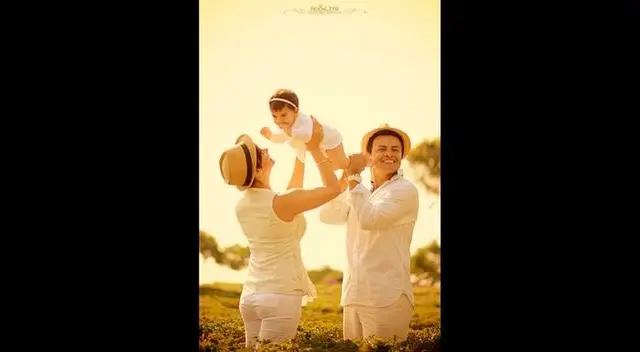 Maricielo Effio, esposo e hija comparten el gran amor que se profesan. Maricielo Effio, esposo e hija comparten el gran amor que se profesan.