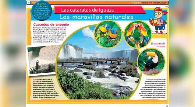 Las cataratas de Iguazú.