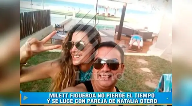 Milett y novio de Natalia Otero. 