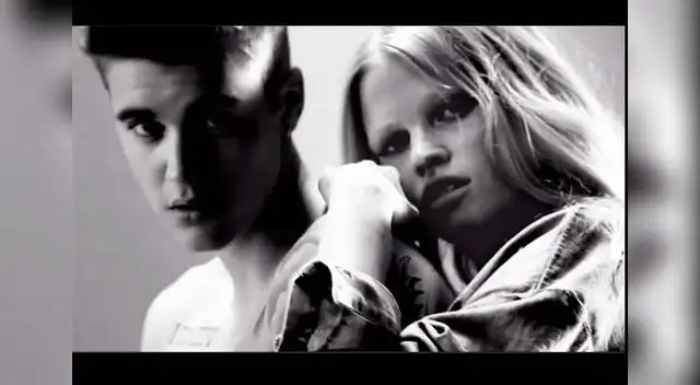 Justin Bieber y Lara Stone protagonizan sexy video para Calvin Klein. 