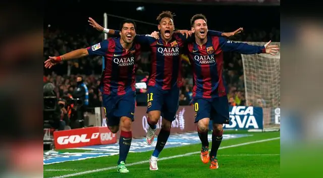 “Pulga” marcó dos goles y el otro tanto fue obra del brasileño. 